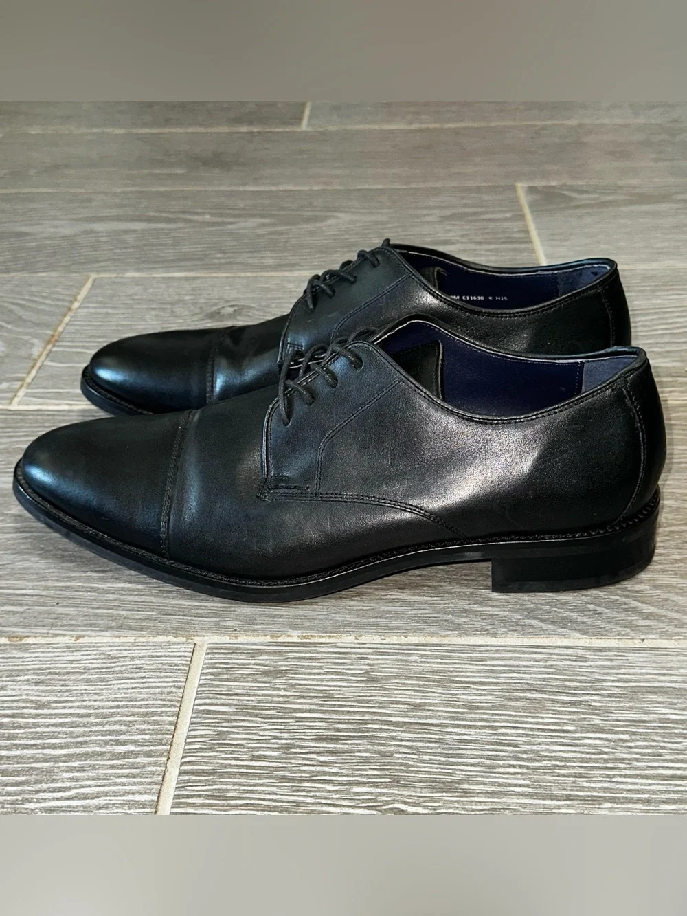 Cole Haan Lenox Hill Dress Cap Toe Oxfords Men’s 10 Black Leather Derby Shoes